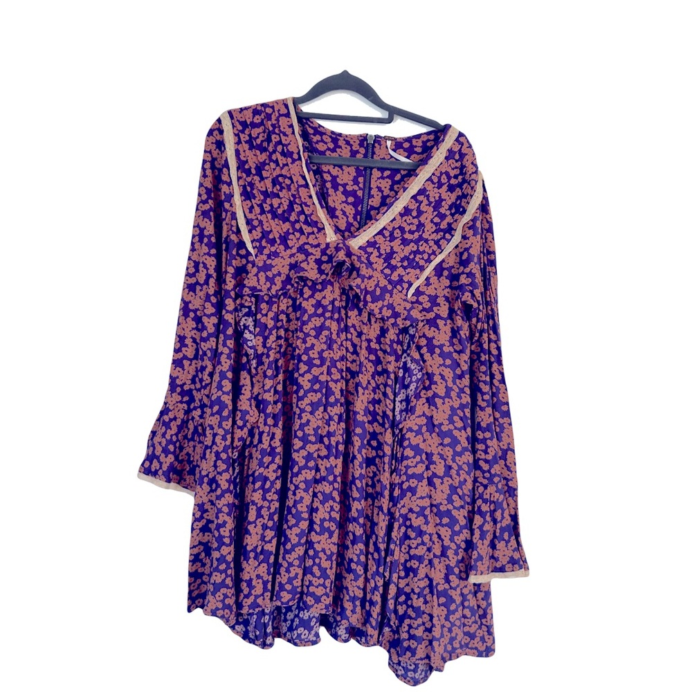 free people floral tunic blouse